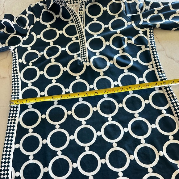 Gretchen Scott Everywhere Dress Dip & Dot Navy/White size Small - Picture 12 of 15